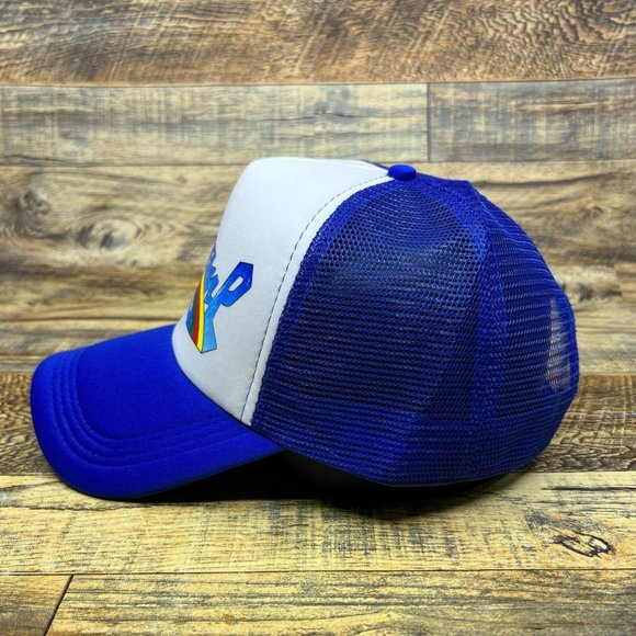 SalSoul Records Mens Trucker Hat Blue Snapback 1970s Vintage Logo Baseball Cap - Picture 4 of 8